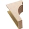 Ekena Millwork 10"W x 20"D x 30"H Classic Yorktown Rough Cedar Woodgrain TimberThane Corbel, Primed Tan CORUR10X20X30YORRCPR - alternate 6